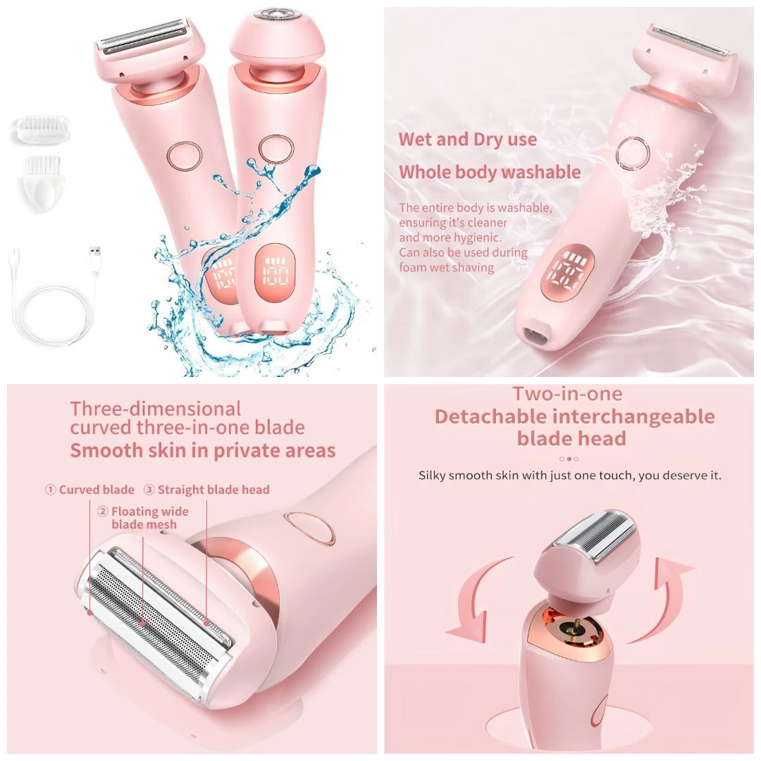 Mini Clipper Pro – 2-in-1 Wet & Dry Trimmer with 3 Interchangeable Blades