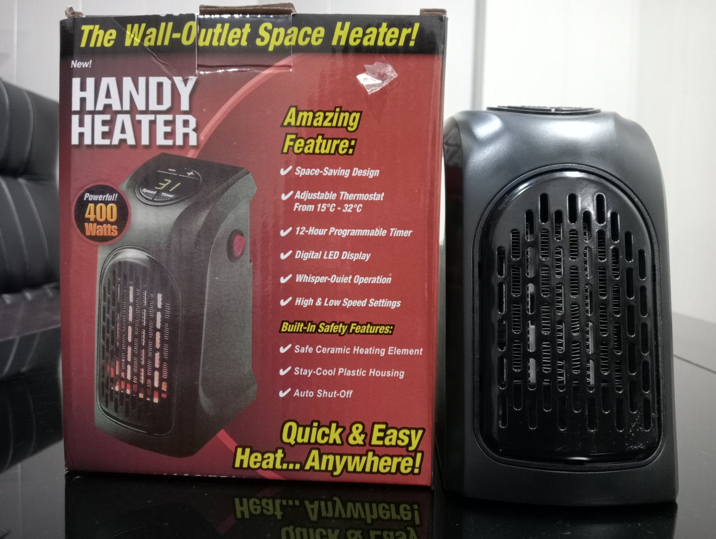 Portable Electric Room Heater – Compact Plug-In Winter Heater