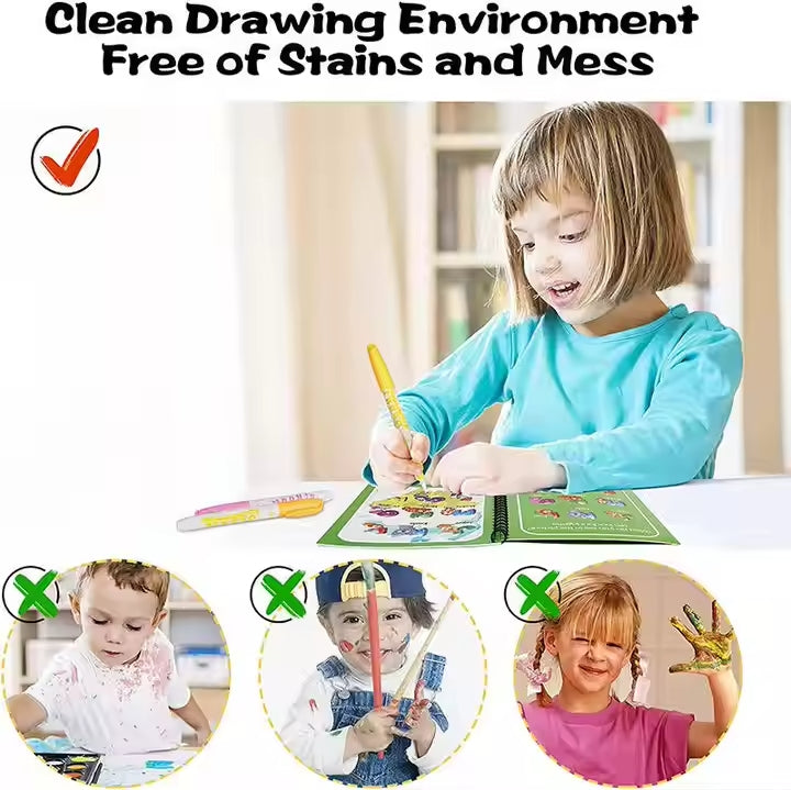 🎨 Magic Water Book Board with Magic Water Pen
