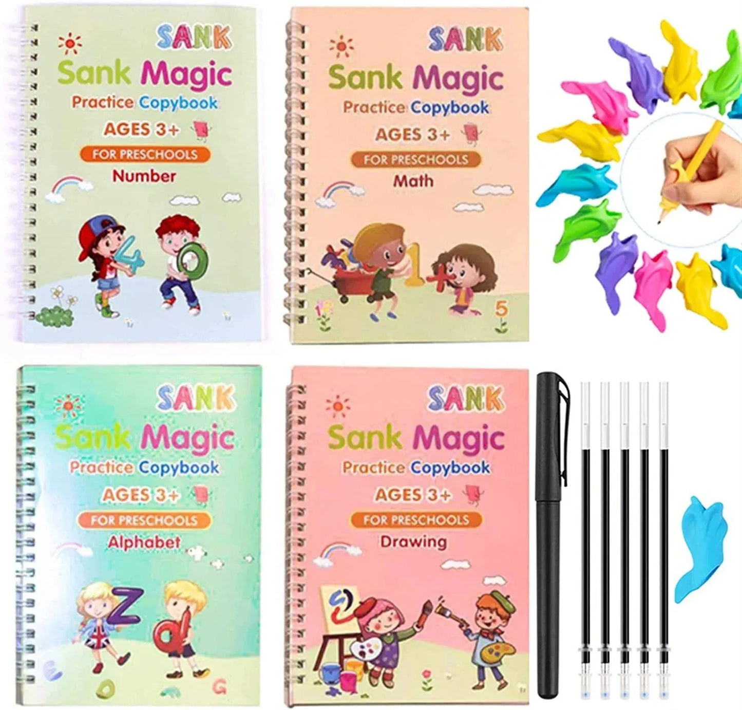 Water color Picture Books with Marker Toddlers Kids Reusable Painting